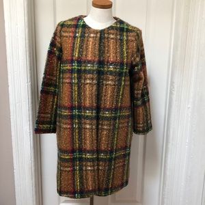 Textured plaid jacket